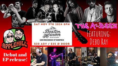 SHK Music Presents: The A-Beez + AppleMill's Debut EP Release at Boston Harbor Distillery