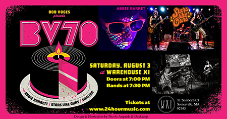 SHK Presents: BV70. A Birthday Bash for Bob Voges featuring Abbie Barrett, Stars Like Ours, and Sapling at Warehouse XI