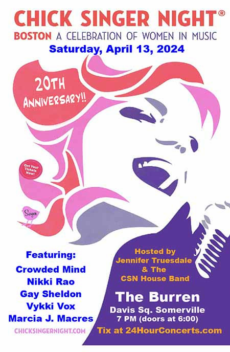 Chick Singer Boston – A Celebration of Women in Music 20th Anniversary