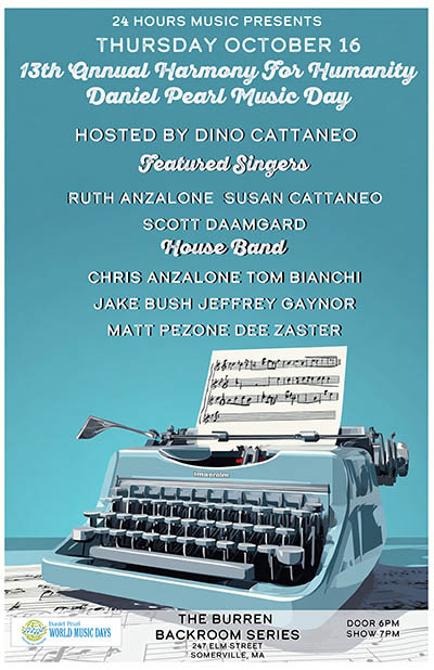 13th Annual Harmony For Humanity – Daniel Pearl Music Day