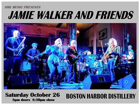 SHK Music Presents: Jamie Walker and Friends at Boston Harbor Distillery