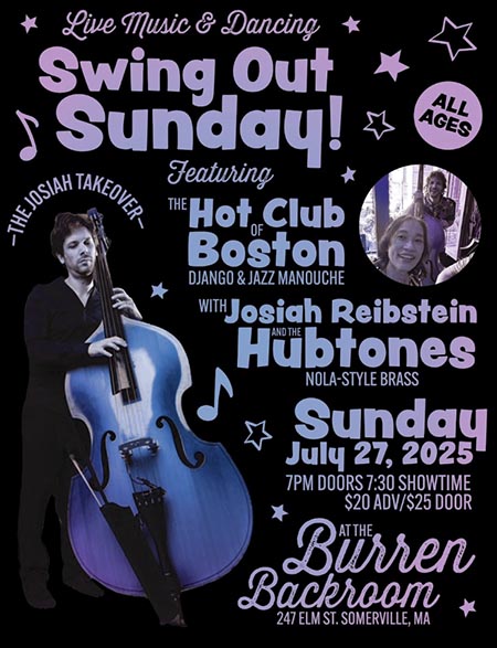 Josiah Reibstein and The Hubtones w/The Hot Club of Boston