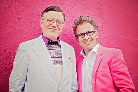 Padraig Stevens with Leo Moran of the Saw Doctors