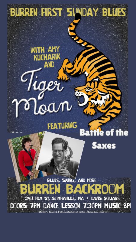 Tiger Moan First Sunday Blues Battle of the Saxes IV!