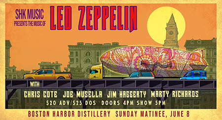 SHK Music Presents: A Led Zeppelin Matinee with Joe Musella and Chris Cote at Boston Harbor Distillery