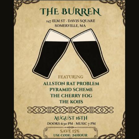 The Allston Rat Problem, Pyramid Scheme, The Cherry Fog, The Koiis