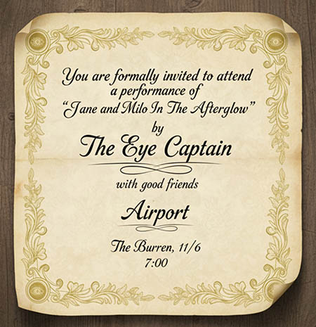 The Eye Captain, w/Special Guests Airport