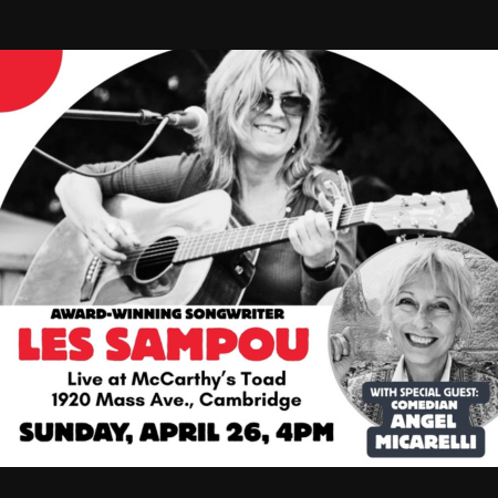 Les Sampou with Special Guest, Comedian, Angel Micarelli Upstairs at McCarthy's
