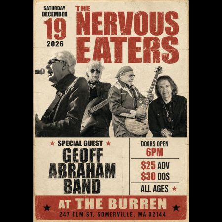 The Nervous Eaters with Special Guest Geoff Abraham Band