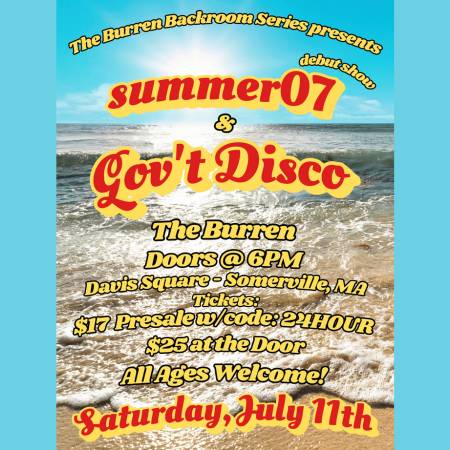Summer07, Gov’t Disco